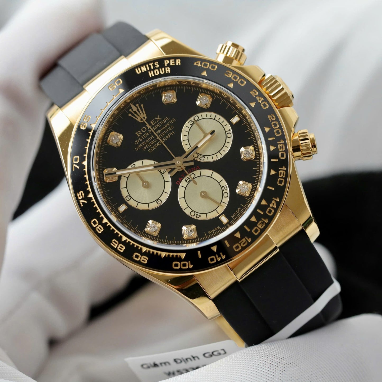 Rolex Daytona Replica Watch Custom 18K Gold Wrapped Movement Calibre 4131 40mm