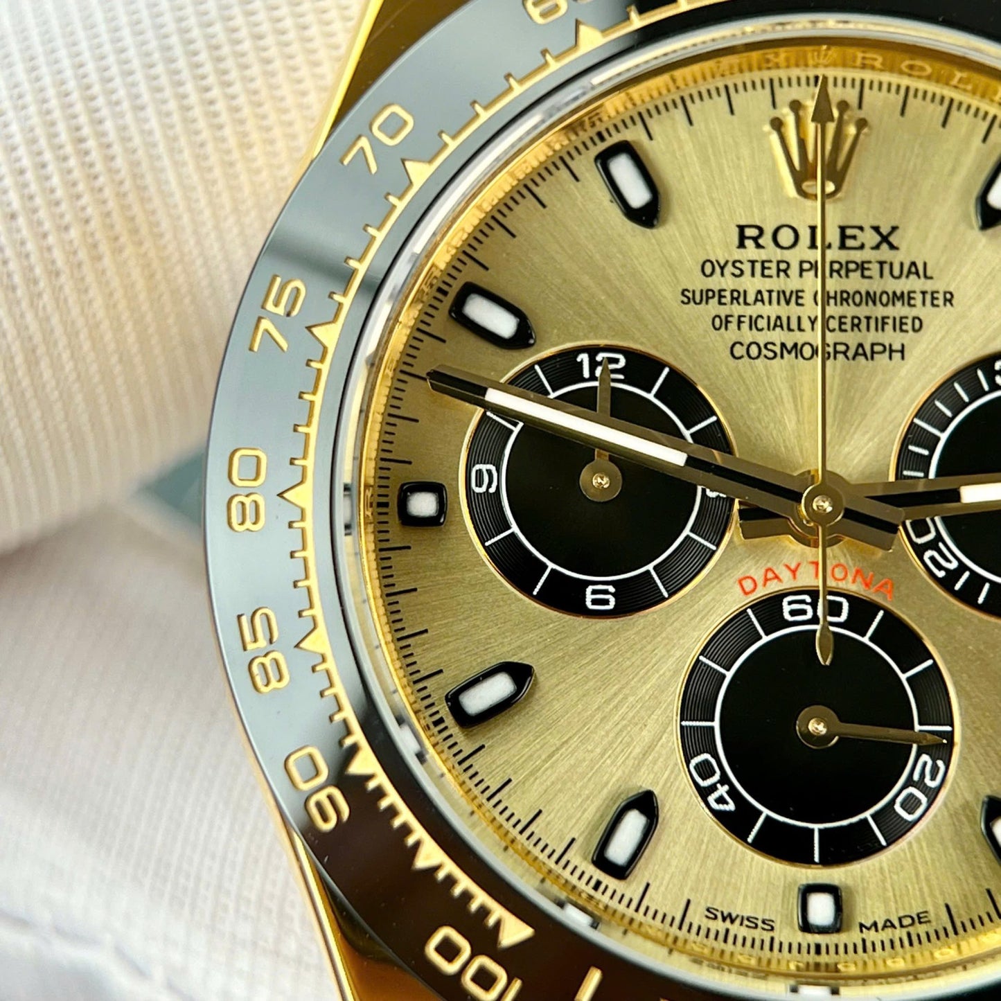 Rolex Daytona 116518CBKSR Replica Watch Gold Wrapped Custom 40mm Clone