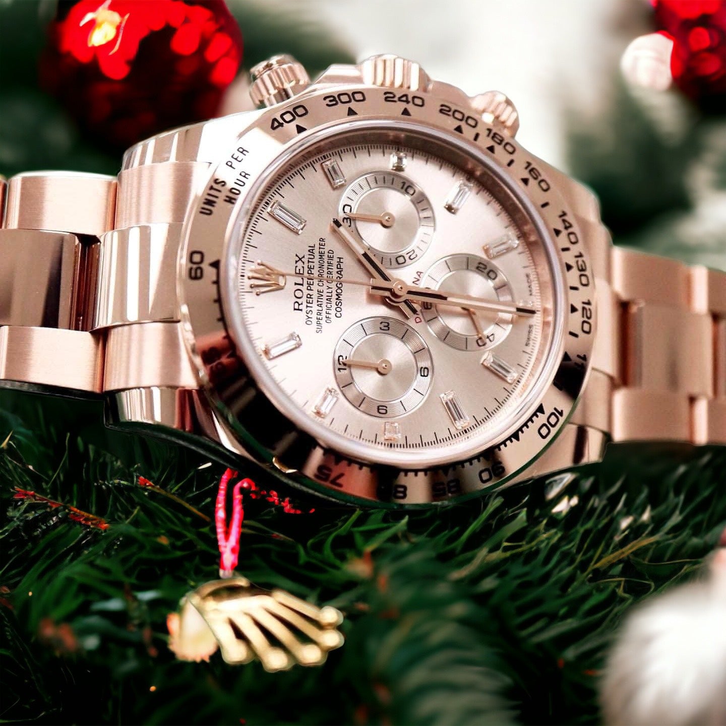 Rolex Daytona 18K Solid Rose Gold Replica Watch Noob Factory 40mm