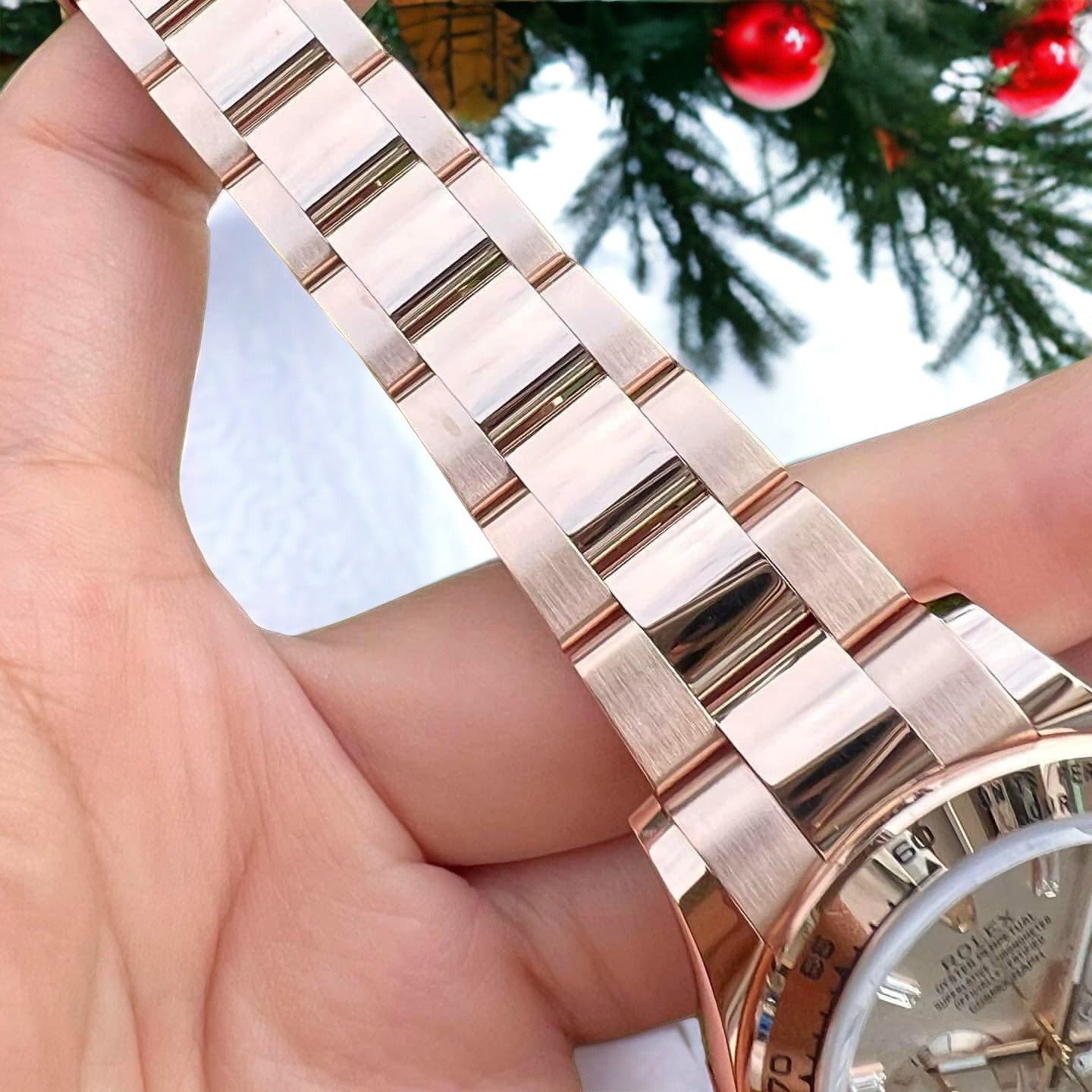 Rolex Daytona 18K Solid Rose Gold Replica Watch Noob Factory 40mm