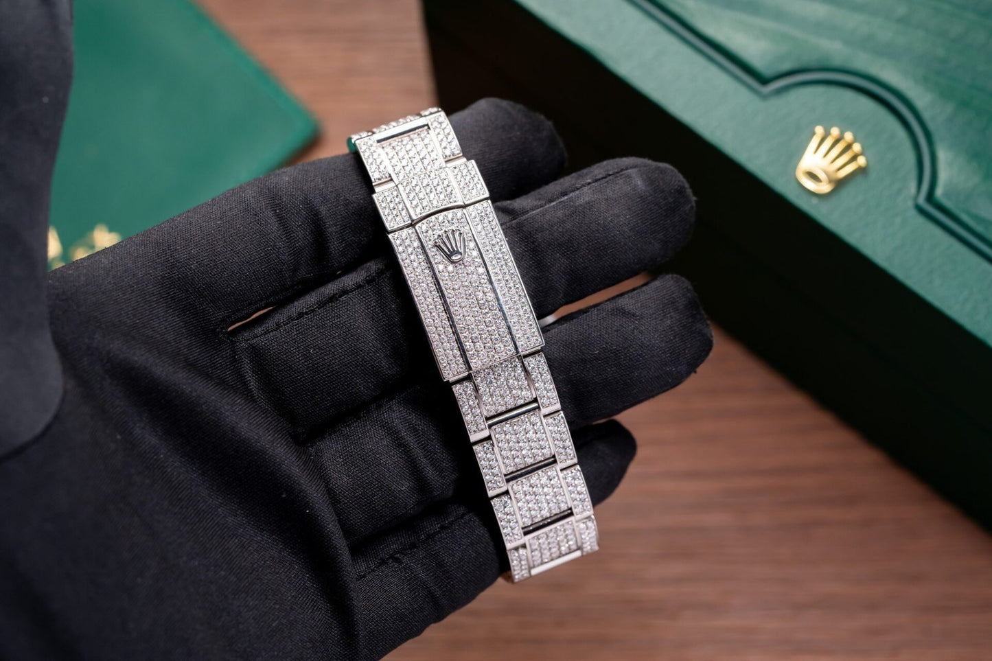 Rolex Datejust 126334 Best Replica Watch With Full Diamond Moissanite 41mm Clone