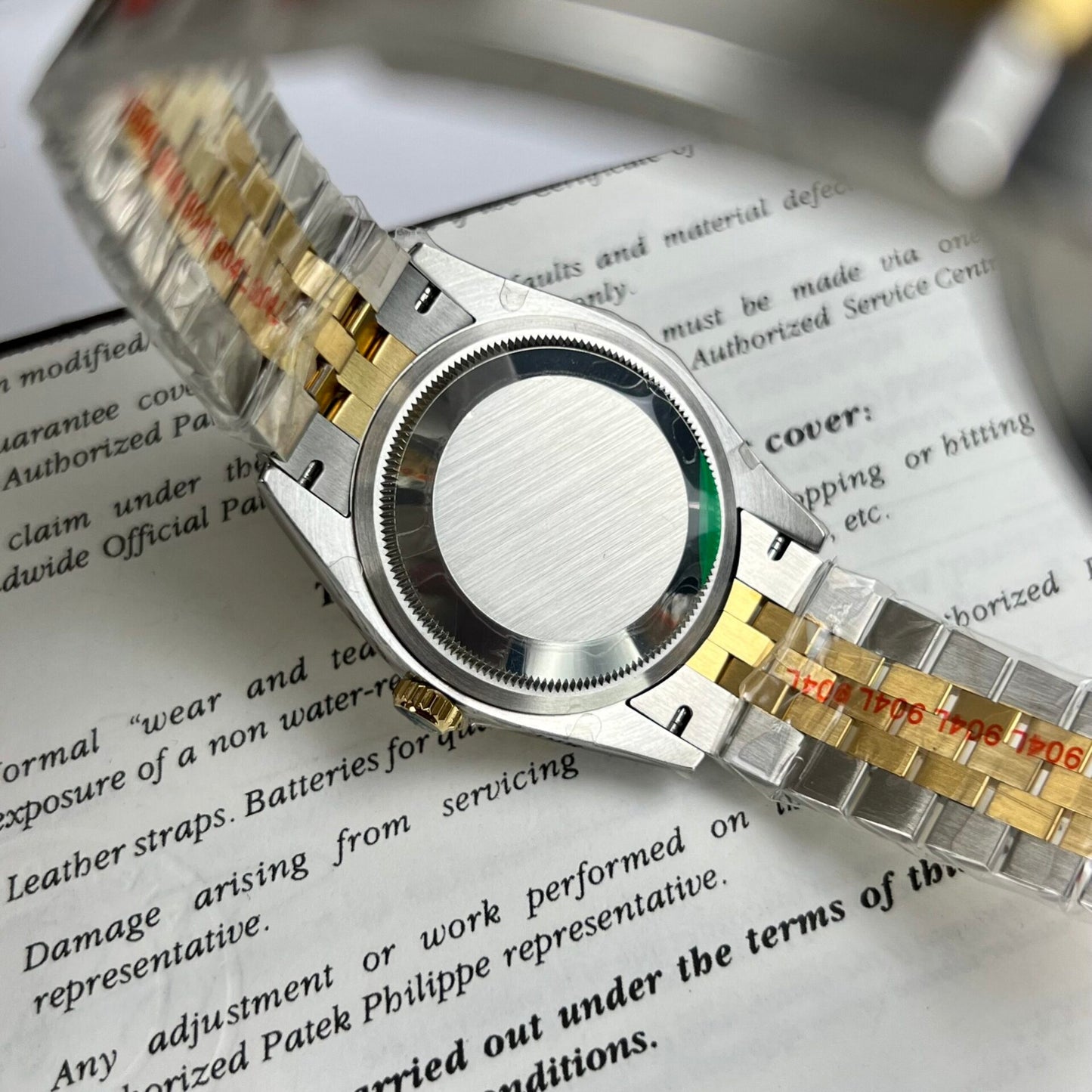 Rolex DateJust Fake Watch Demi Gold Jubilee Strap EW Factory 36mm