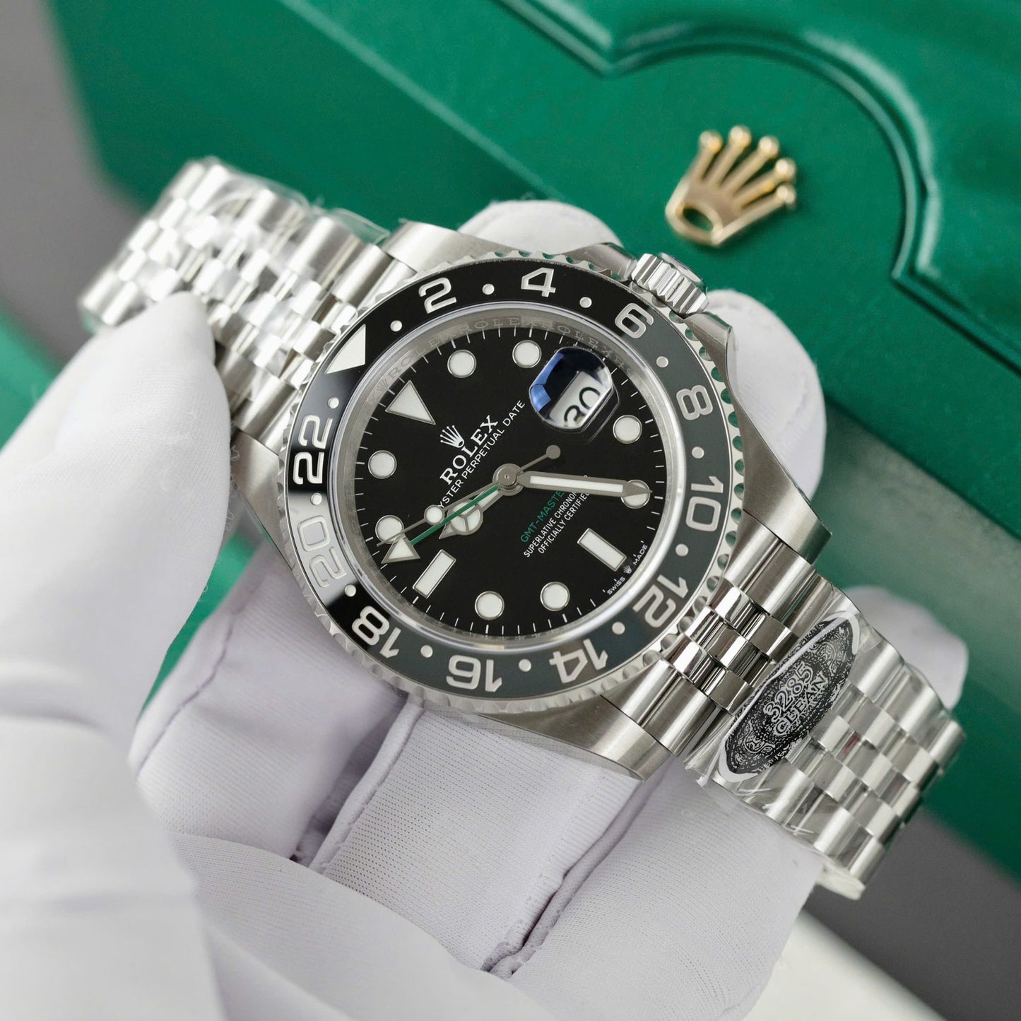 Rolex GMT-Master II 126710GRNR Replica Watch Black Dial Clean Factory 41mm