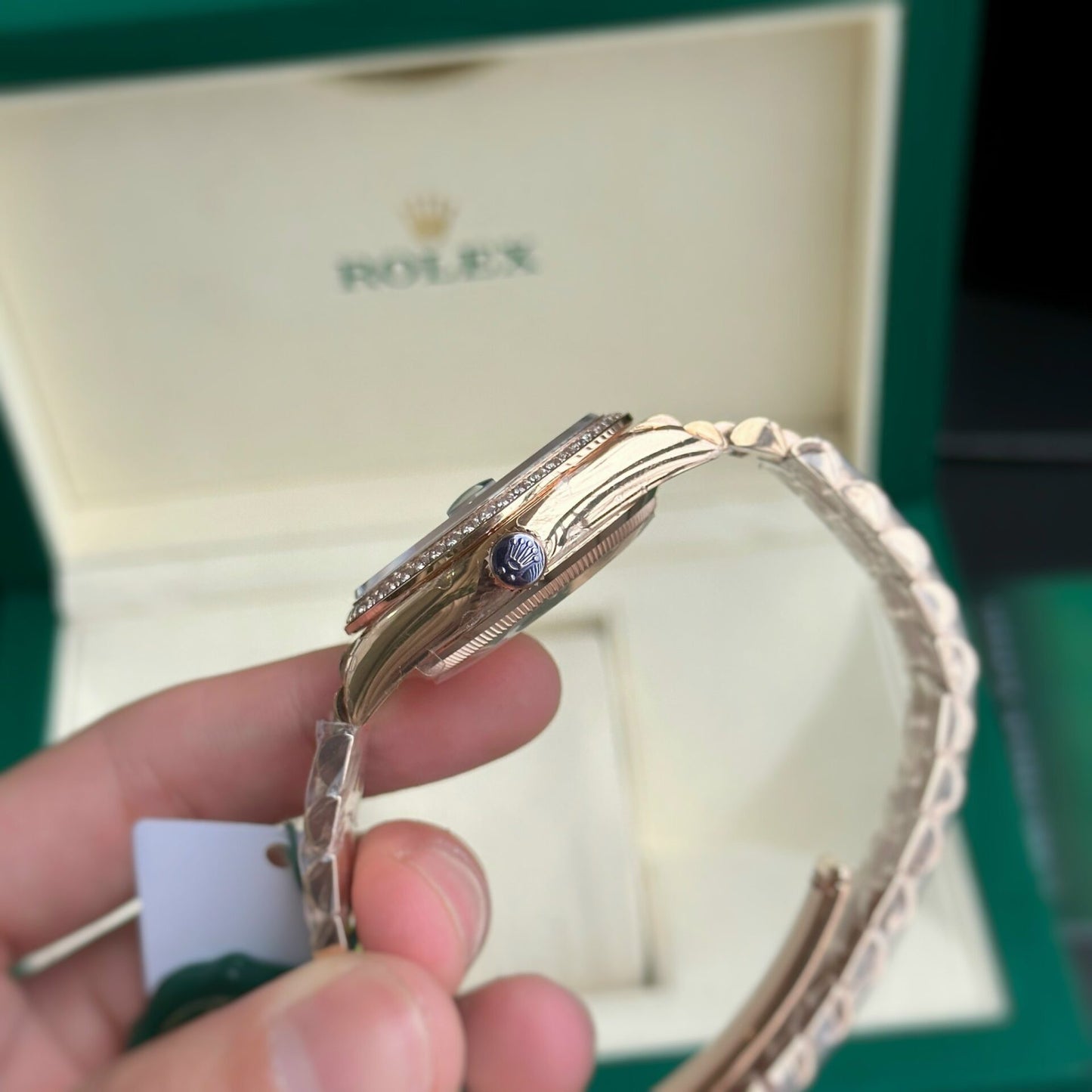 Rolex Day-Date Fake Watch Dial Chocolate EW Factory 36mm