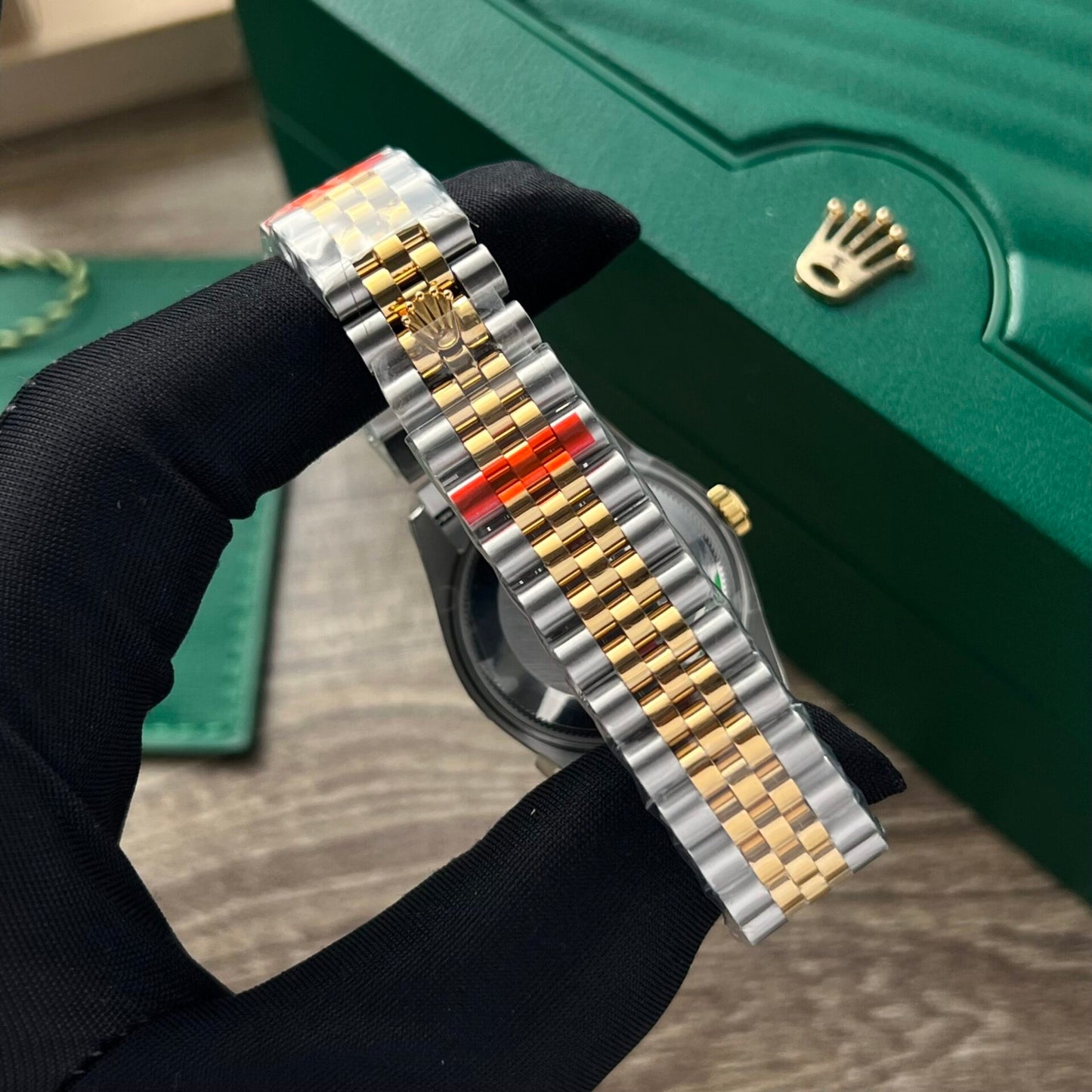Rolex DateJust Watch Yellow Dial Jubilee Strap 31mm Clone