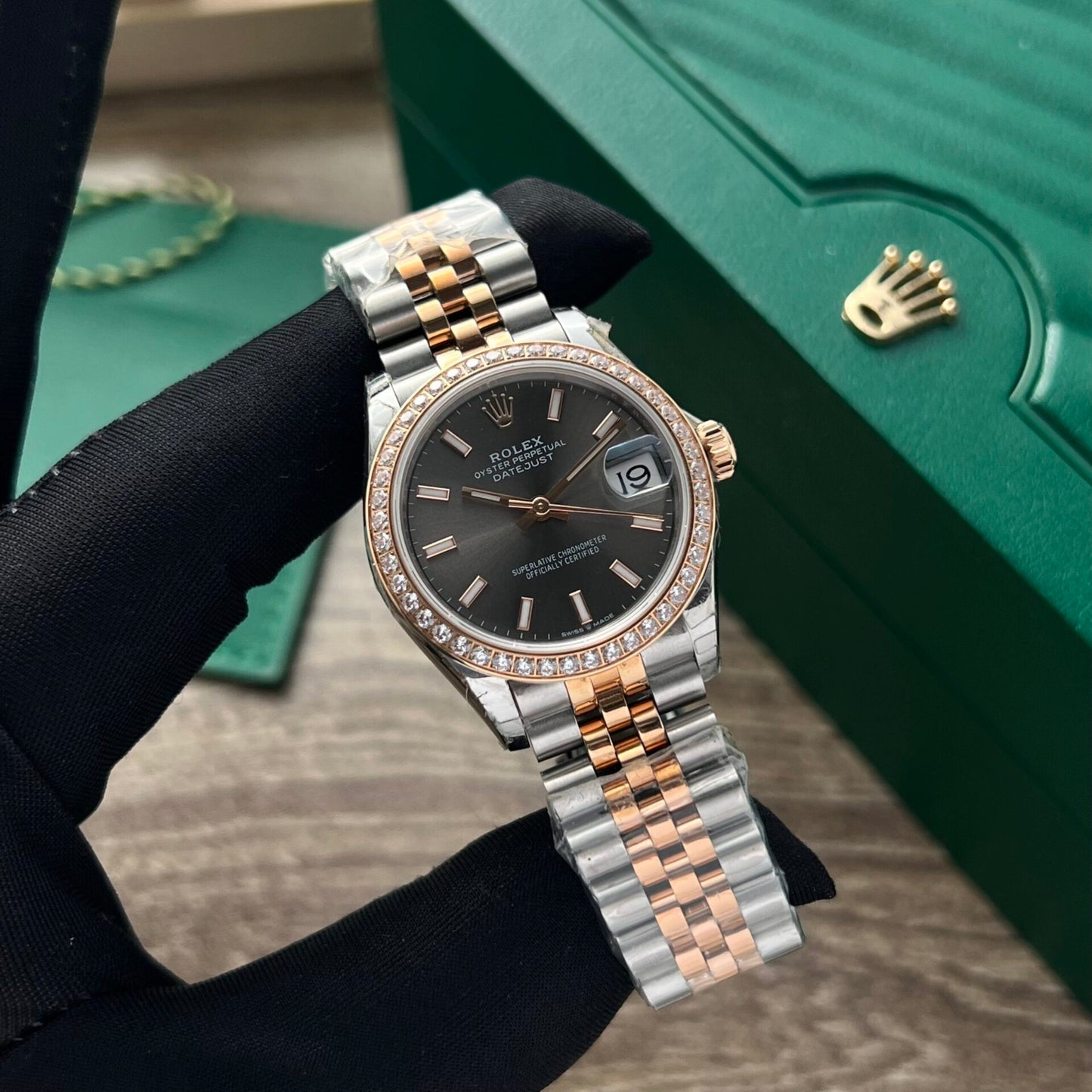Rolex Datejust Watches Womens Black Dial 31mm Clone