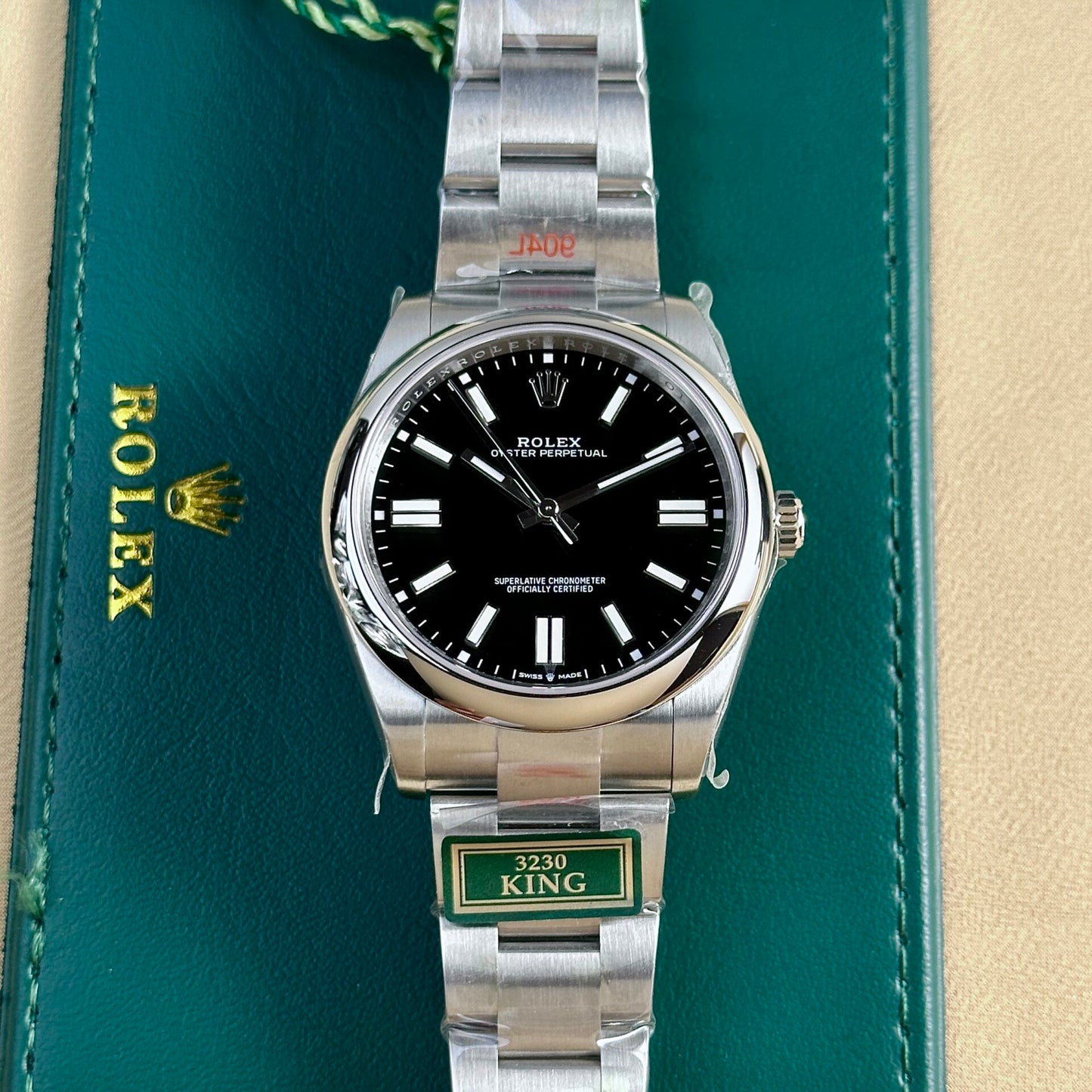 Rolex Oyster Perpetual 124300 Black Dial Replica Watch King Factory 41mm