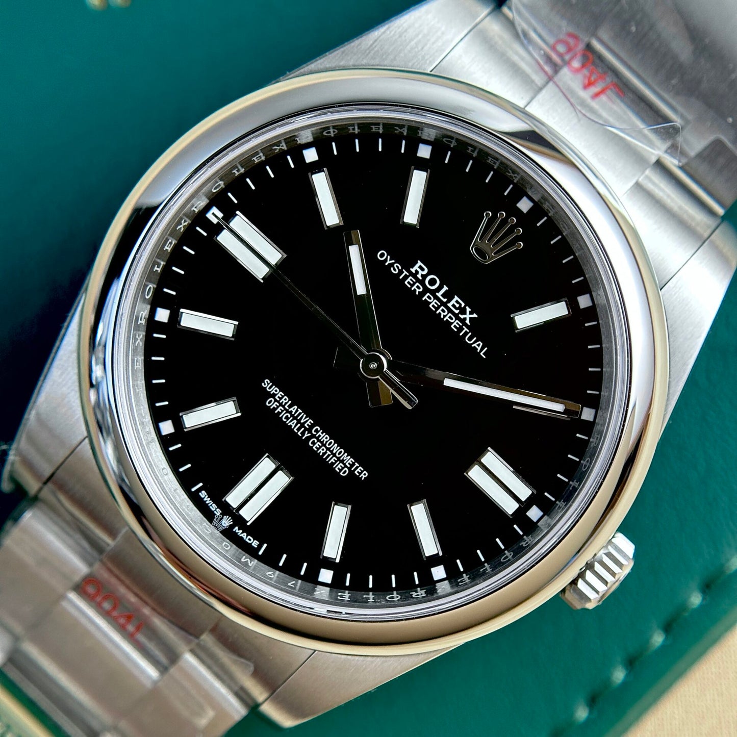 Rolex Oyster Perpetual 124300 Black Dial Replica Watch King Factory 41mm