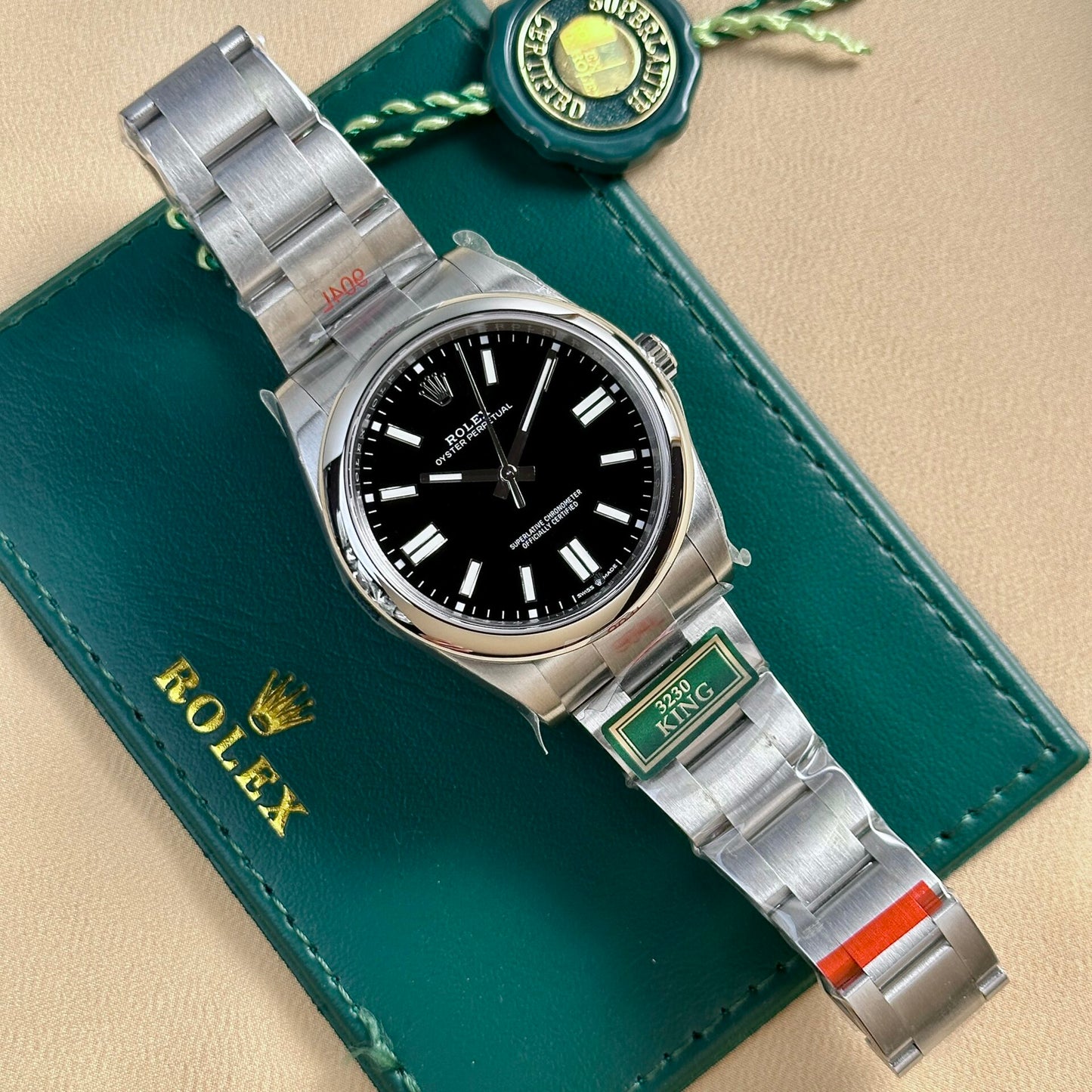 Rolex Oyster Perpetual 124300 Black Dial Replica Watch King Factory 41mm