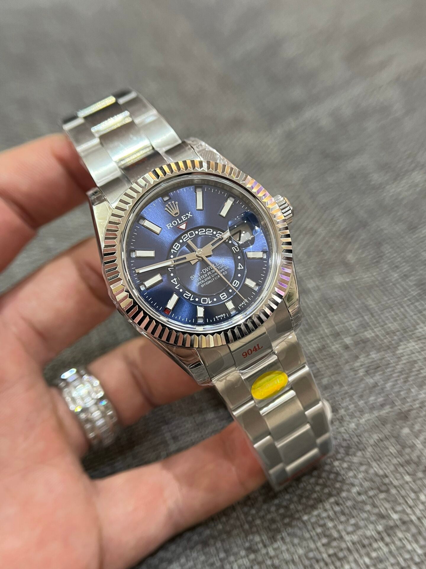 Rolex Sky Dweller 326935 Blue Dial Replica Watch Noob Factory 42mm