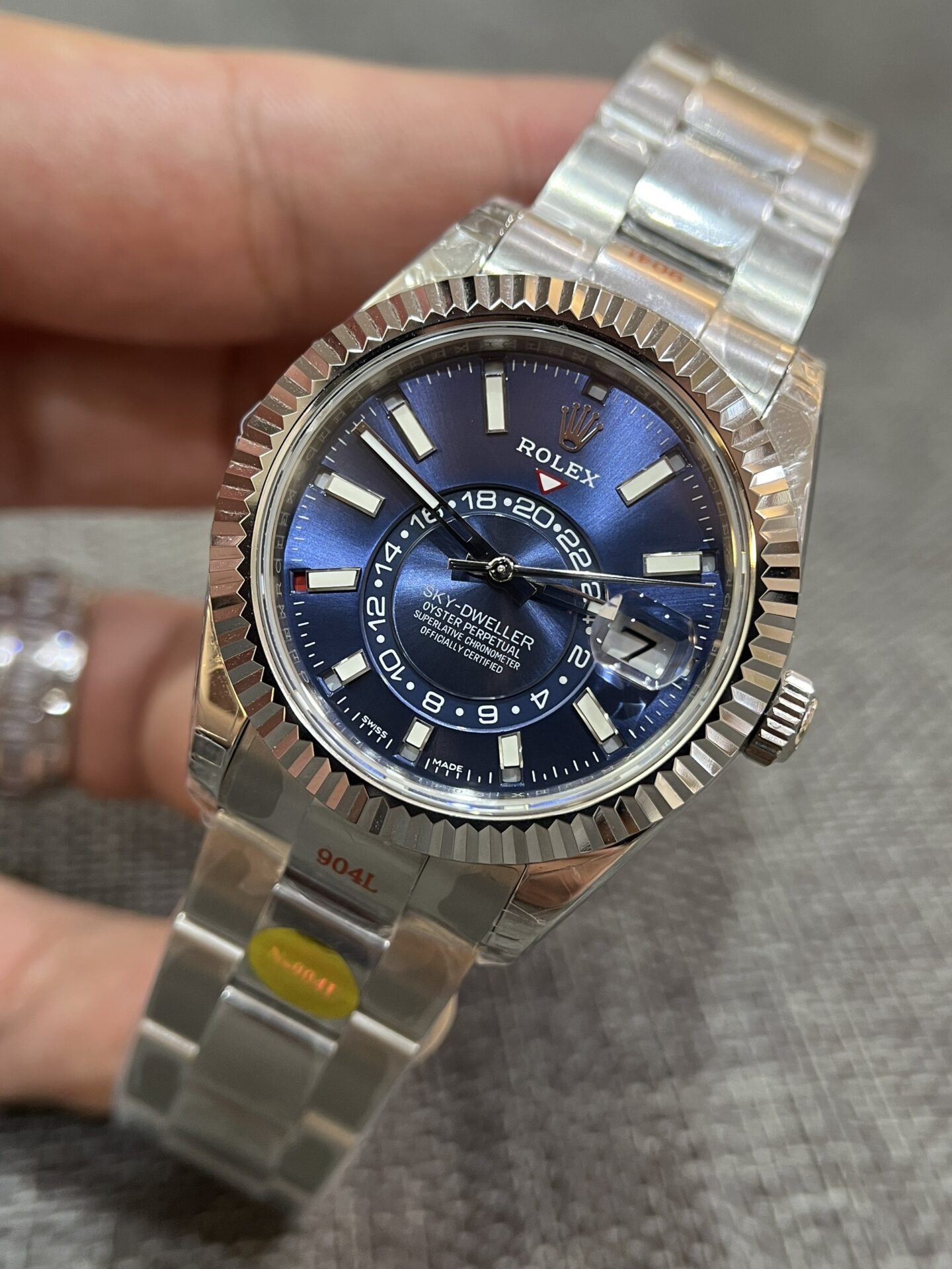Rolex Sky Dweller 326935 Blue Dial Replica Watch Noob Factory 42mm