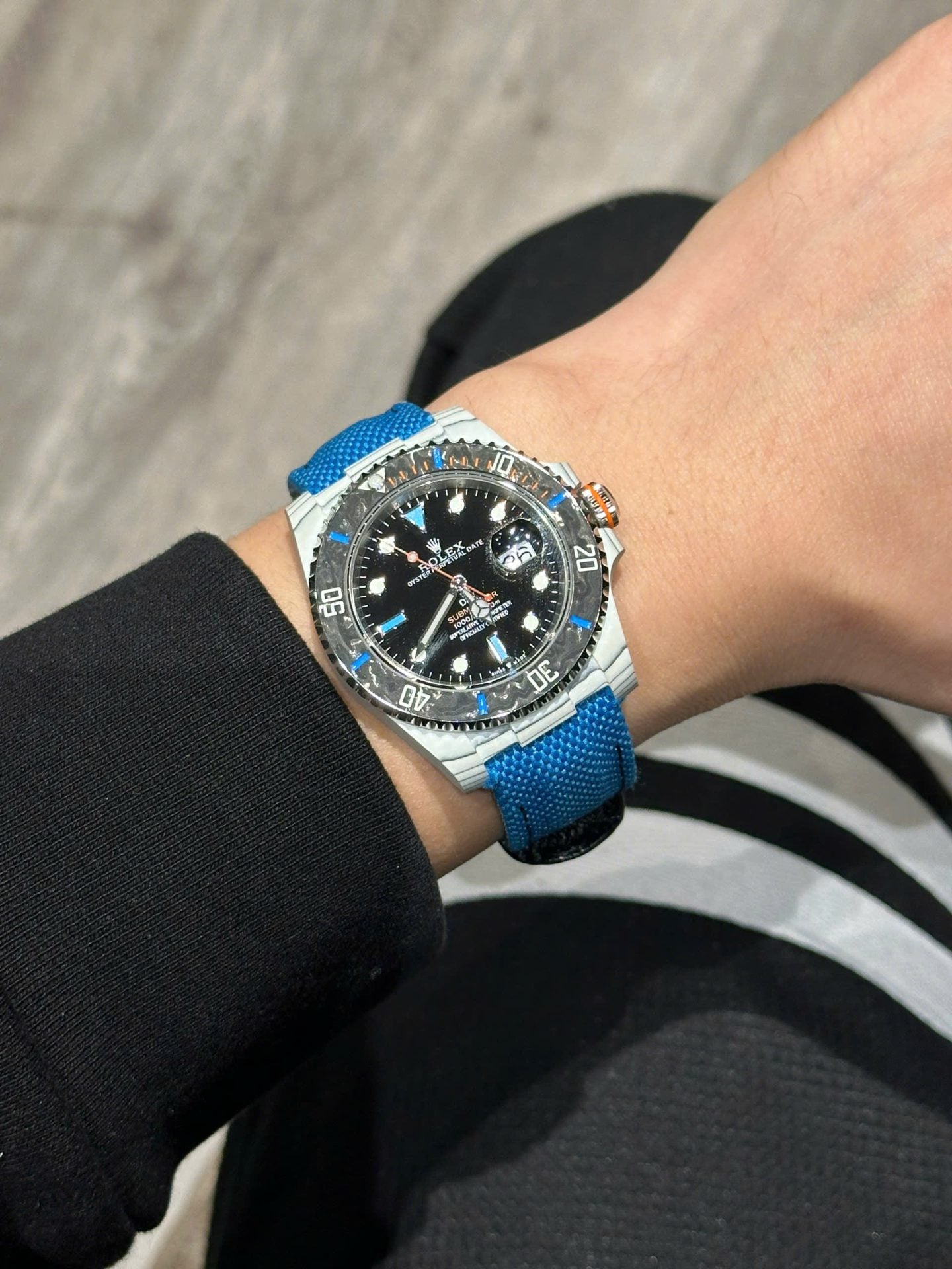 Rolex Submariner DIW Carbon Best Replica Watch Black Dial 40mm Clone