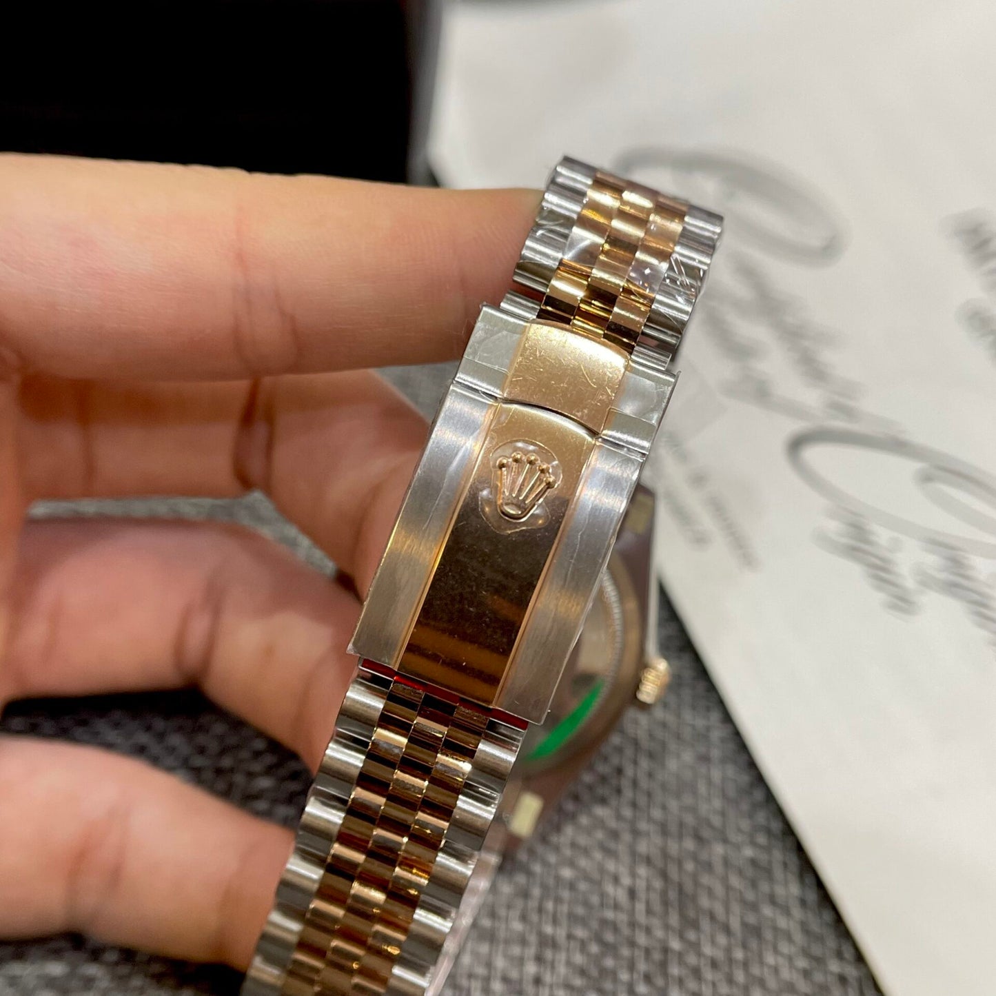 Rolex DateJust 126231 Demi Replica Watch Dark Grey Demi VS Factory 36mm