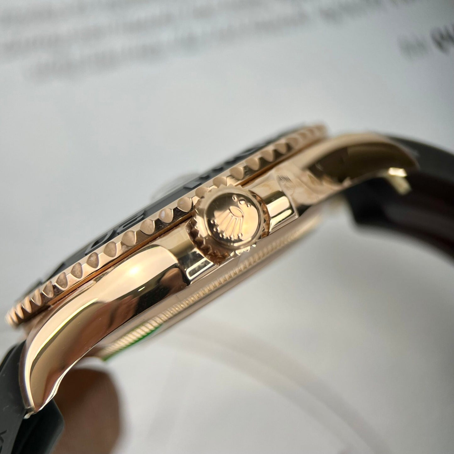 Rolex Yacht-Master 116655 Replica Watch Rose Gold Clean Factory 40mm
