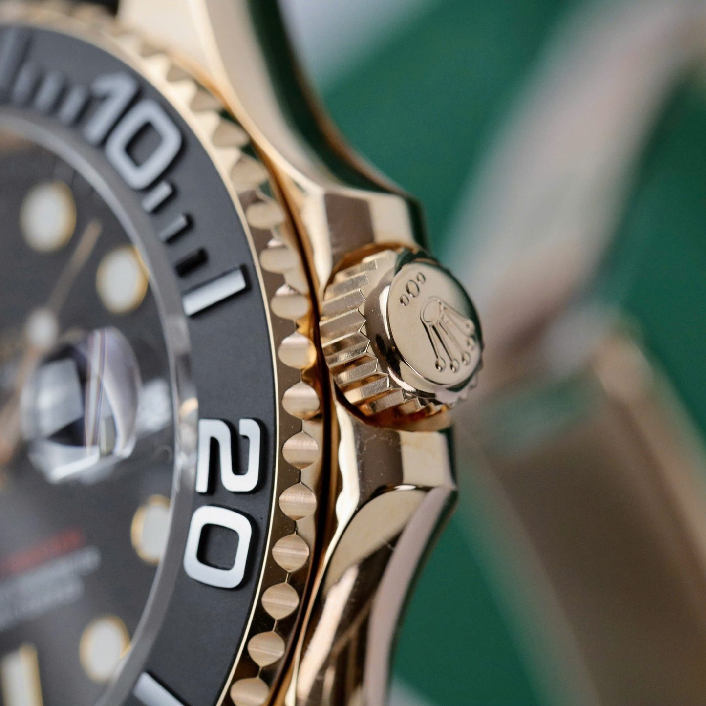 Rolex Yacht-Master 18K Rose Gold Case Replica Watch Black Dial Clean Factory 40mm