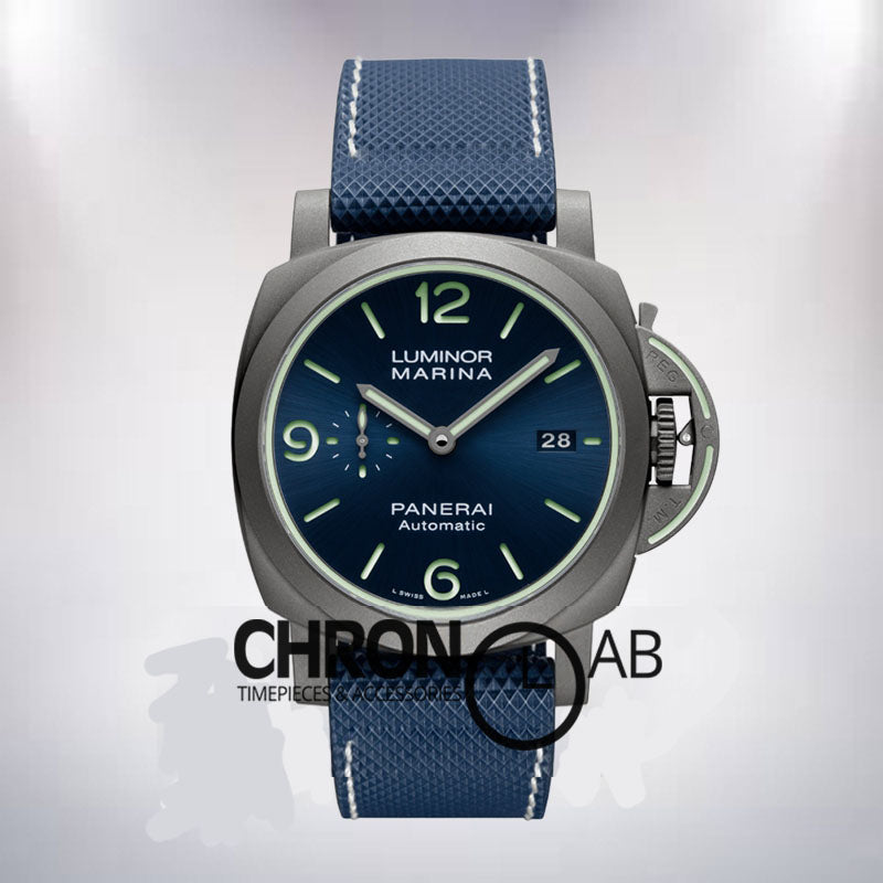 Marina Men's 44mm PAM01117 Automatic Blue Dial