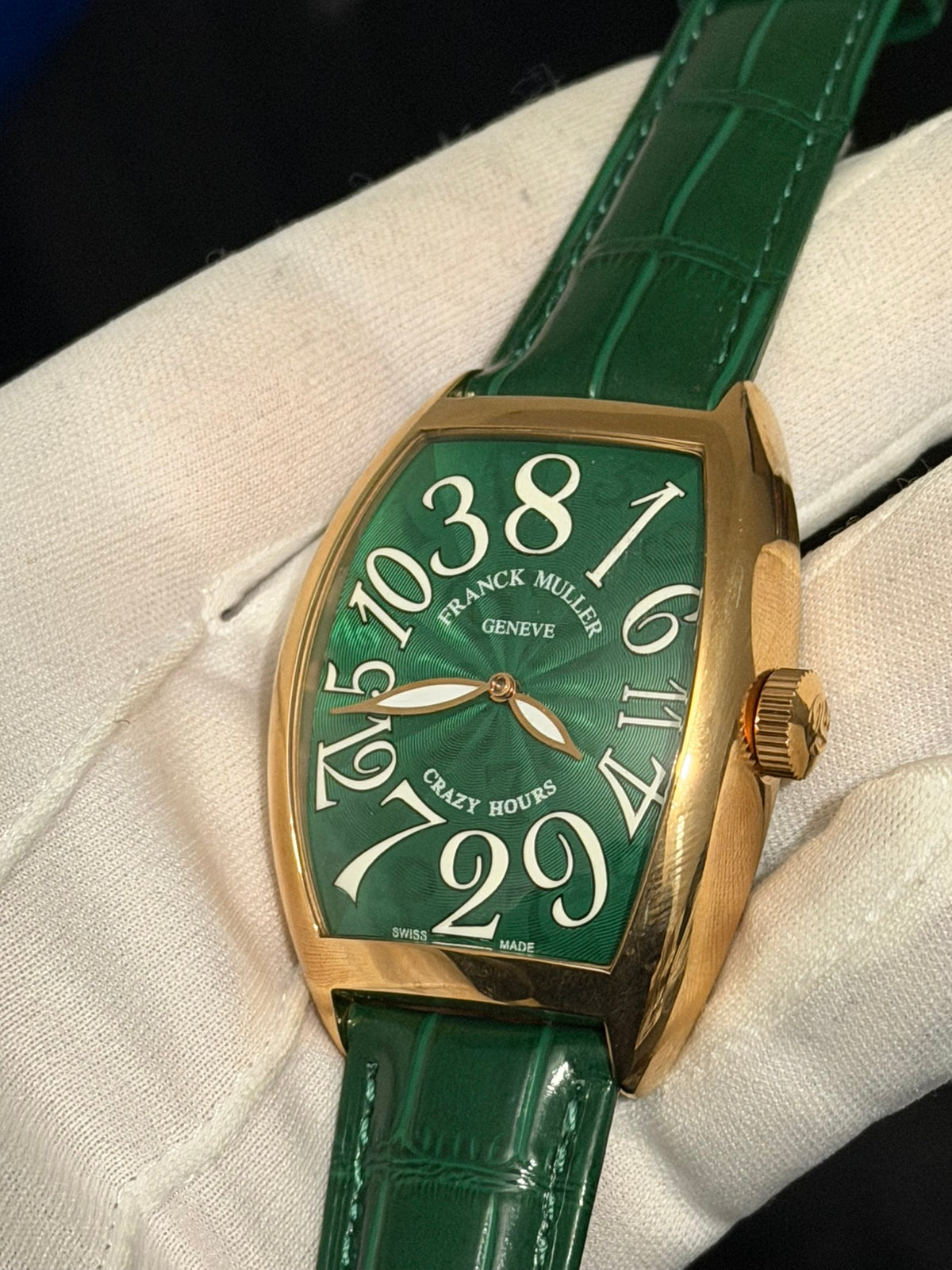 Franck Muller 1752 QZ 5N Green Dial Rose Gold Replica
