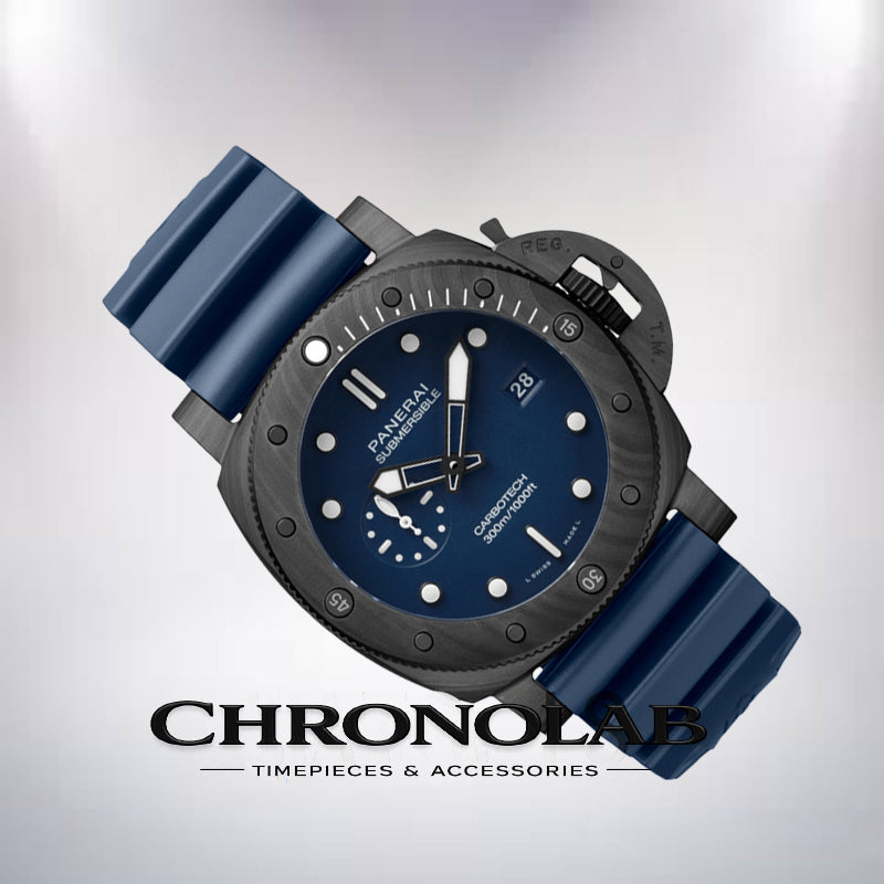 Panerai Submersible PAM01232 47mm black-tone automatic watch close-up men’s