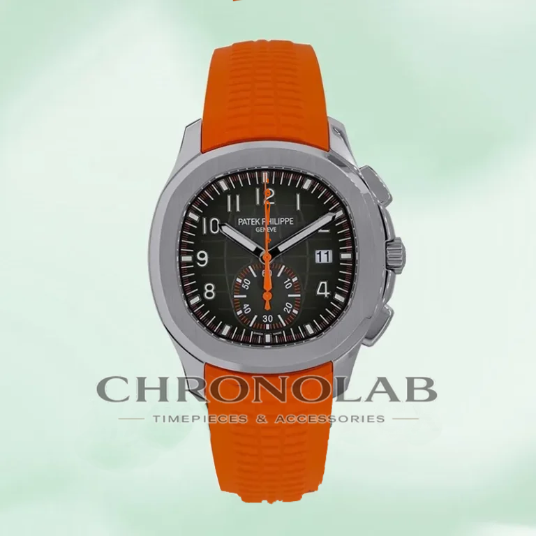 Aquanaut Chronograph Ref. 5968A-001 Orange Tropical Rubber 42mm