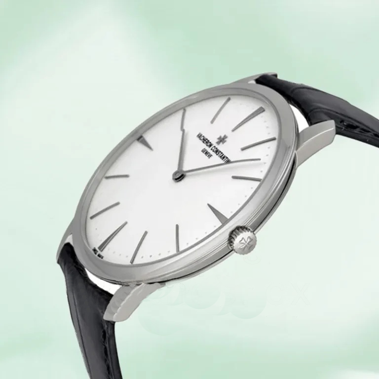 Patrimony 81180000G-9117 Replica Men Leather Strap SS 42mm