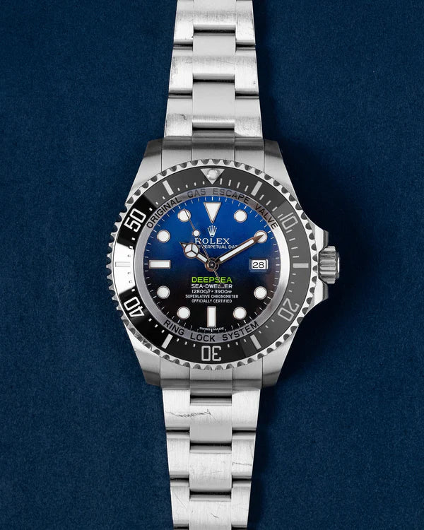 Replica Sea-Dweller Deepsea D-Blue 116660 Black Ceramic Bezel 4mm Font 4