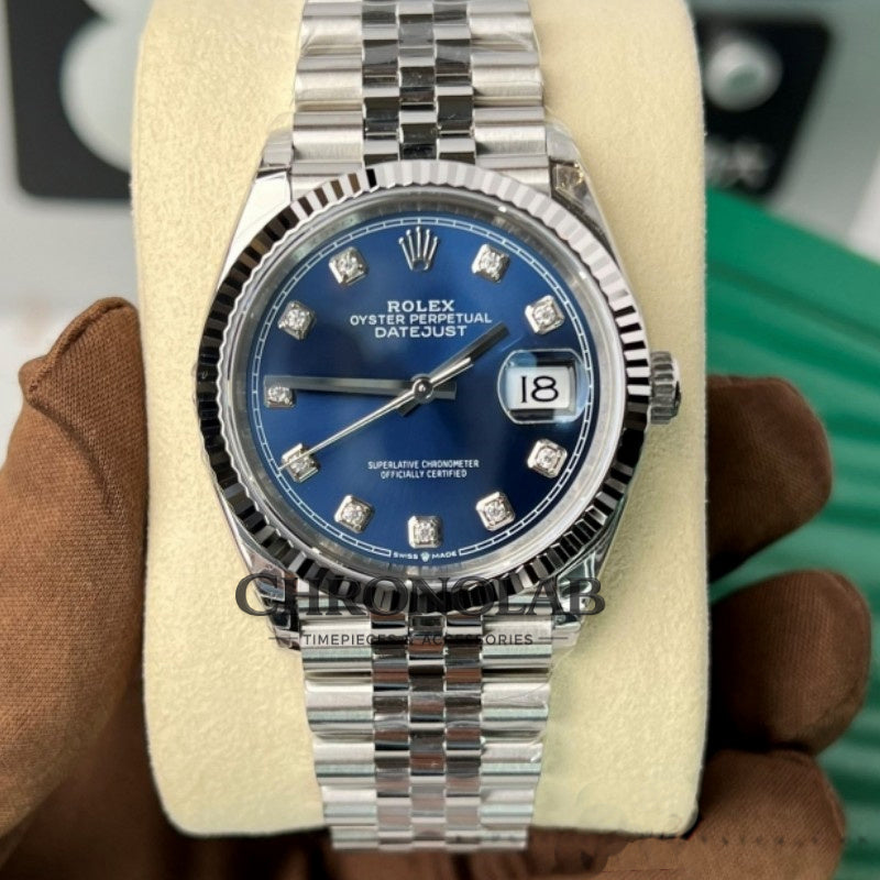 Rolex Datejust 126234 Blue Diamond Dial 36mm Unisex Replica Watch