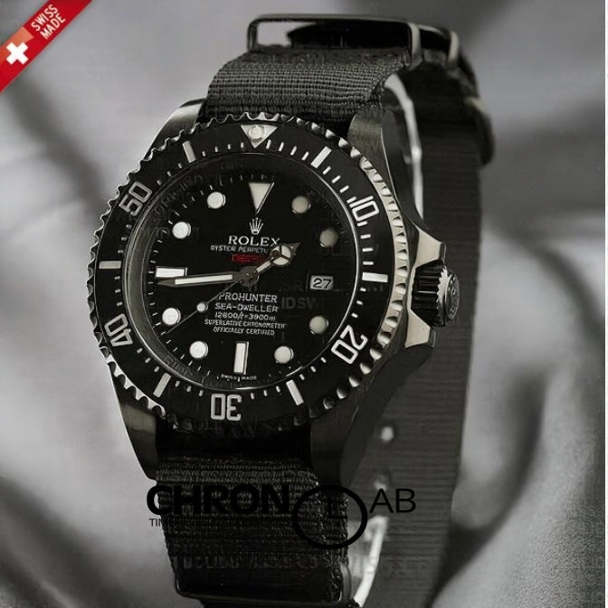 Sea-Dweller Deepsea 116600 Prohunter PVD Nato Strap