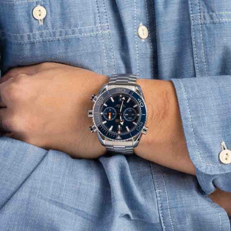 Seamaster Planet Ocean 600M Chronograph 45.5mm Blue Dial