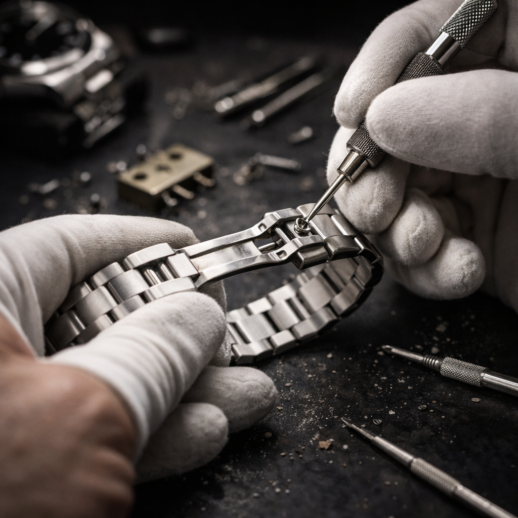 Watch Bracelet & Clasp Adjustment – Size Fit & Clasp Replacement