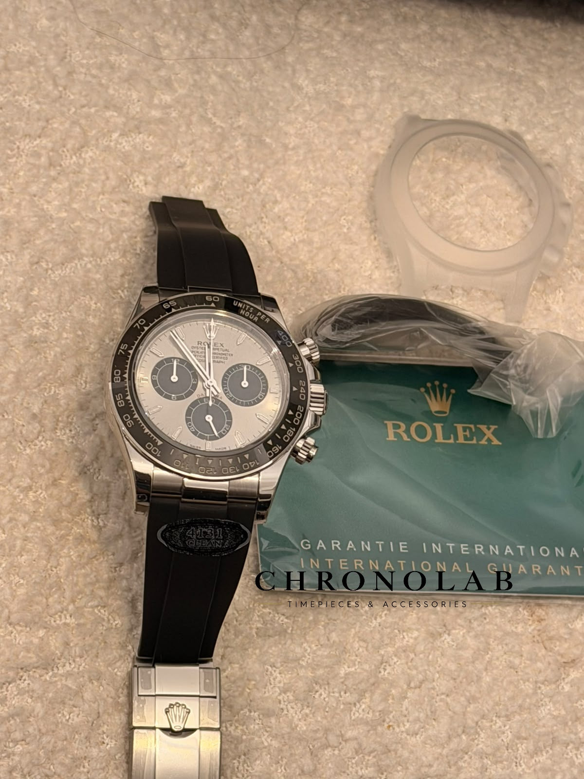 Rolex Cosmograph Daytona 116519LN "Ghost" Steel Gray Dial Oysterflex Clean Factory 4131