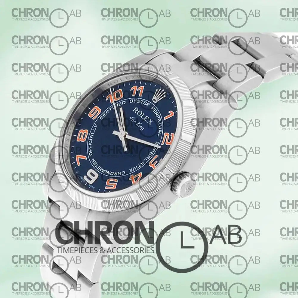 Air-king 36mm Men’s 114210BLAO Silver Clone Watches