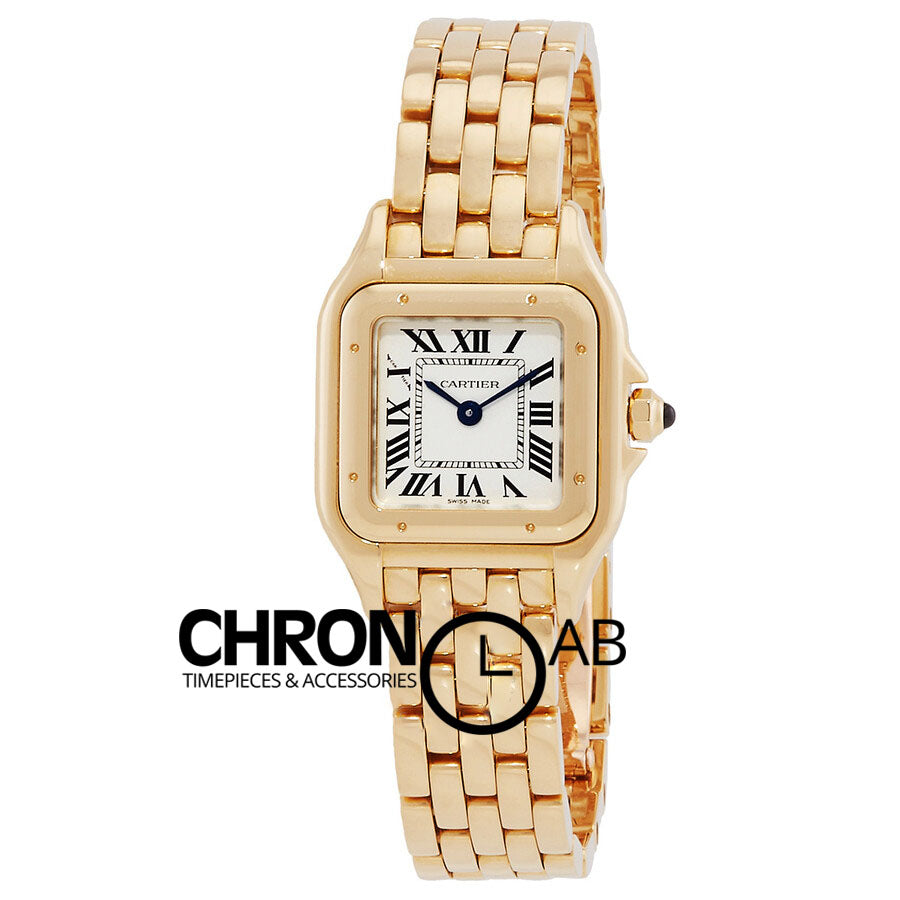 Panthere Small Quartz Silver Dial Ladies Watch 22mm