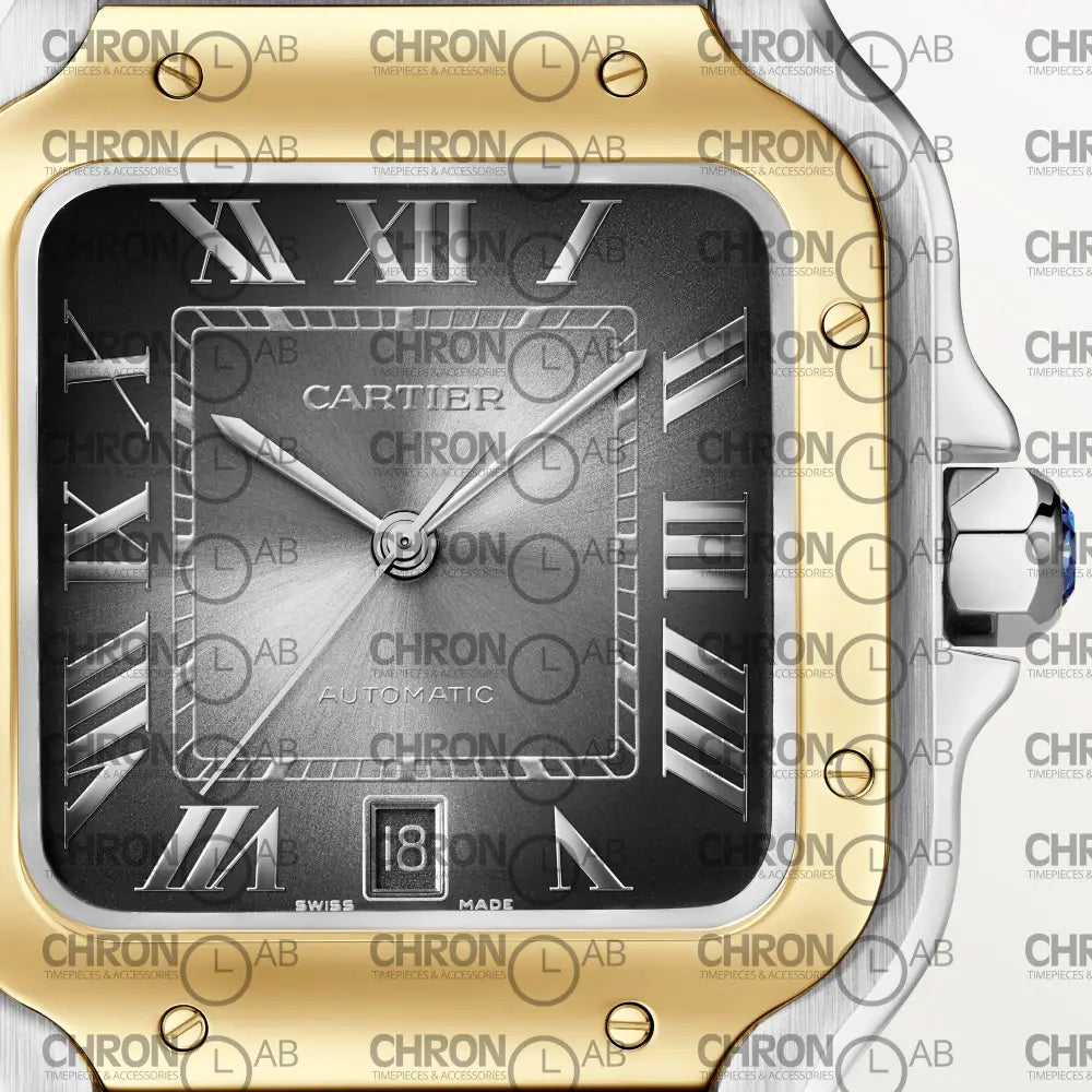 Cartier Santos Dumont 2-Tone Yellow Gold W2SA0030 Clone 38mm Watches