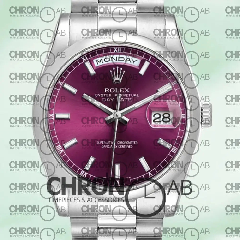 Day-Date 36mm 118206 Cherry Dial Clone Watches