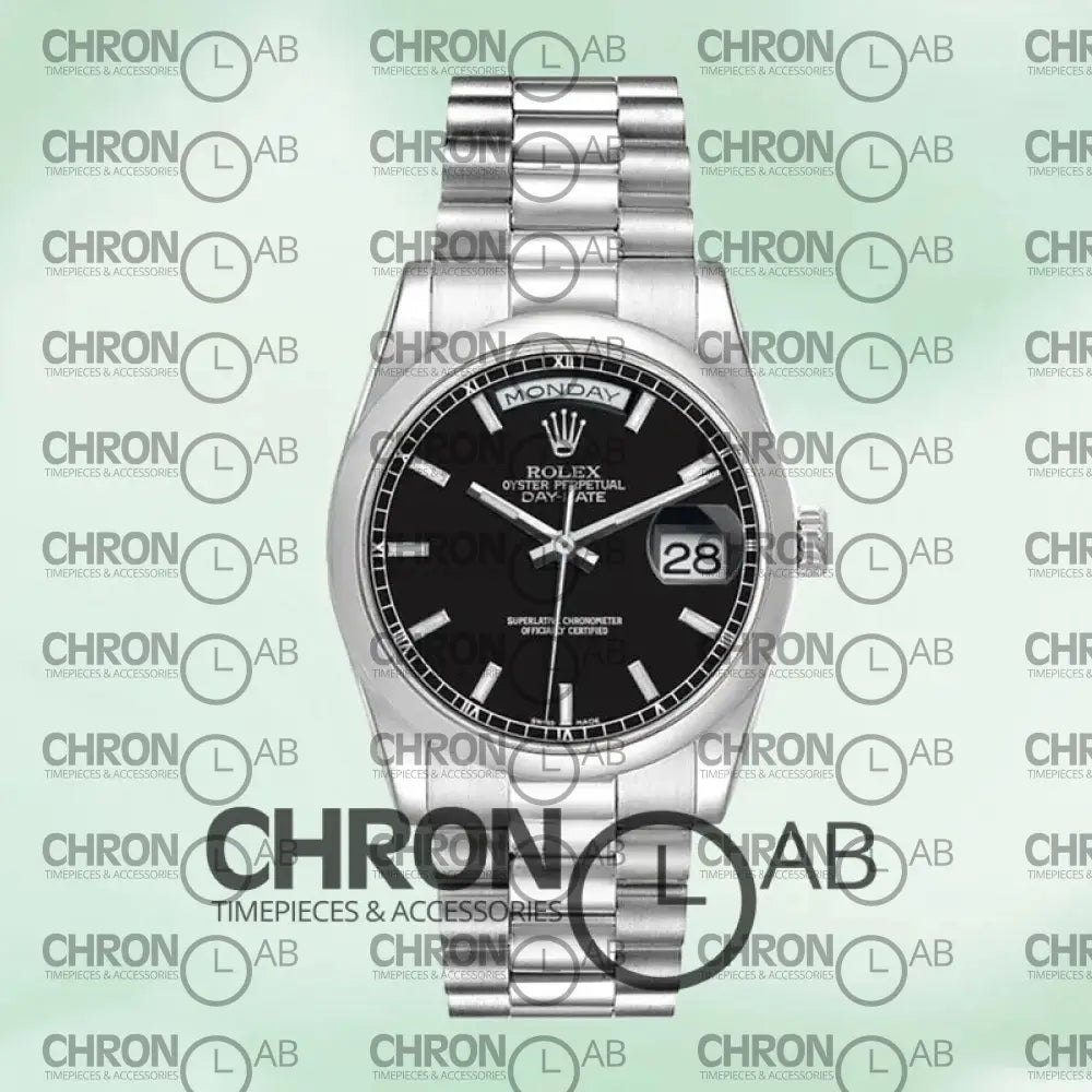 Day-Date 36mm 118206 Men’s Silver Clone President Watches