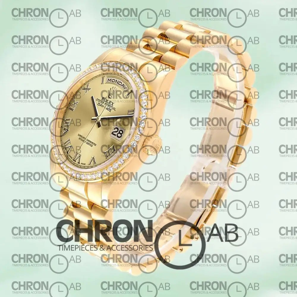 Day-Date 36mm 118348-0147 Automatic Gold Clone Watches