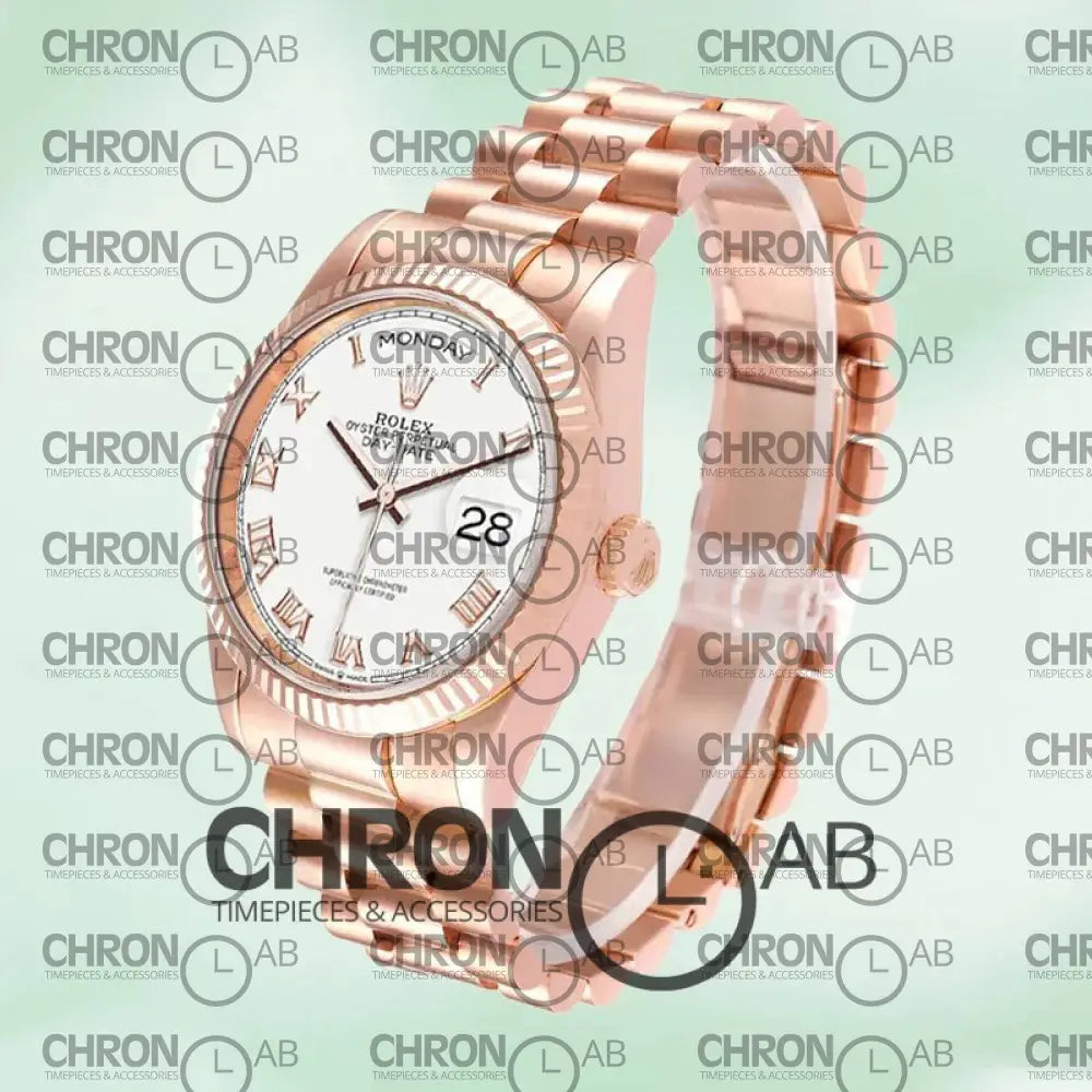 Day-Date 36mm M128235-0052 Rose Gold Clone Watches