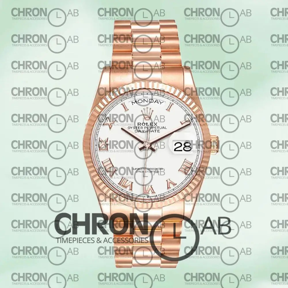 Day-Date 36mm M128235-0052 Rose Gold Clone Watches