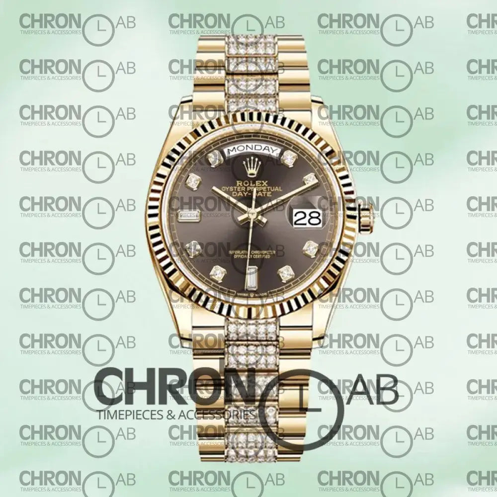 Day-Date 36mm M128238-0024 Gold President Bracelet Clone Watches