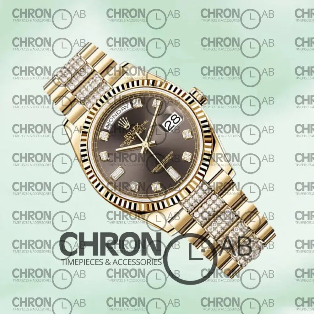 Day-Date 36mm M128238-0024 Gold President Bracelet Clone Watches