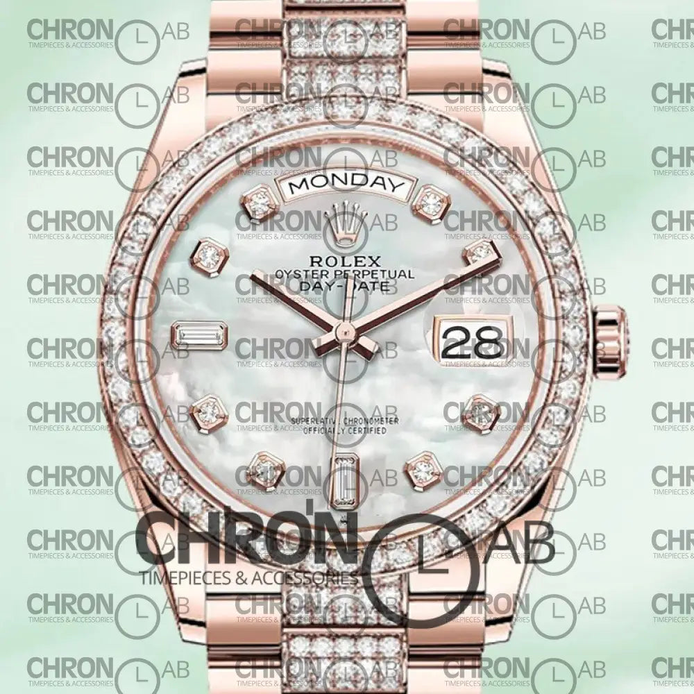 Day-Date 36mm M128345RBR-0030 Automatic Clone Watches