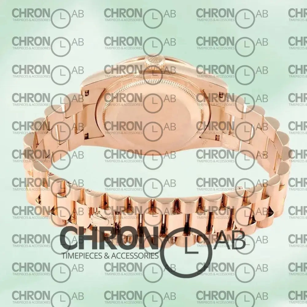 Day-Date 36mm M128345RBR-0040 Brown Dial Rose Gold Clone Watches