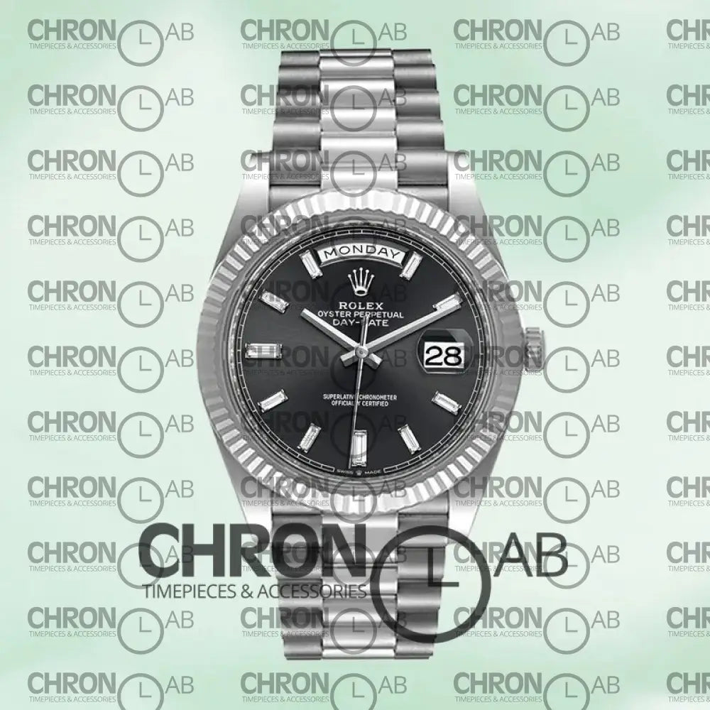 Day-Date 40mm m228236-0004 Automatic Black Dial Clone Watches