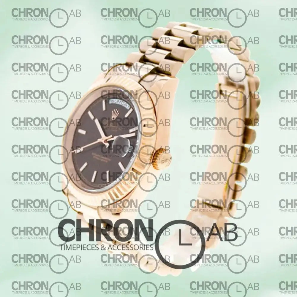 Day-date 40mm Men’s 228235-0006 Rose Gold Oyster Bracelet Clone Watches