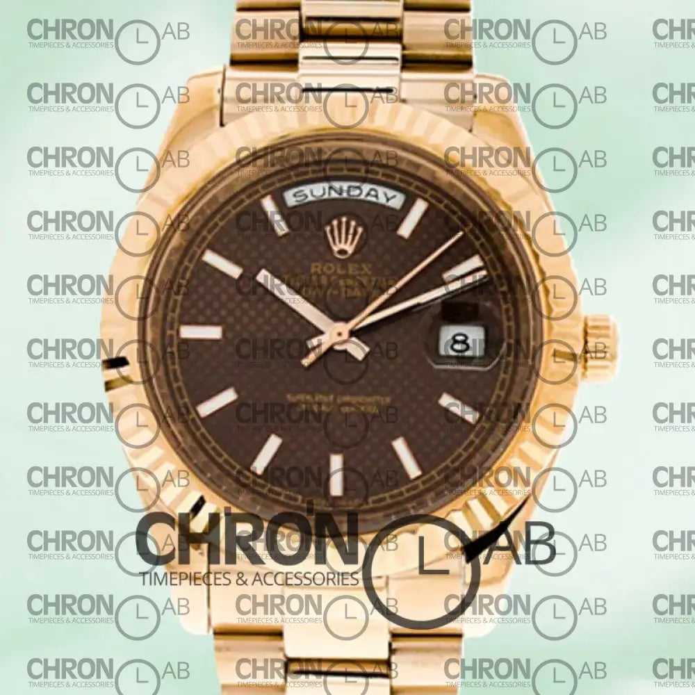 Day-date 40mm Men’s 228235-0006 Rose Gold Oyster Bracelet Clone Watches