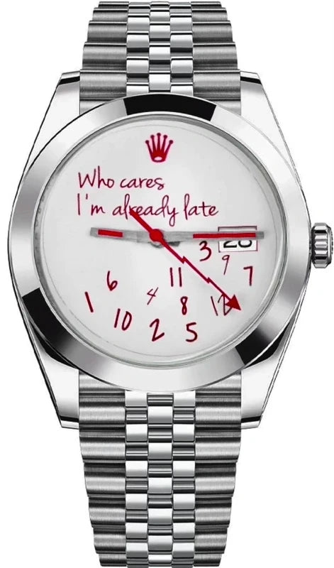 Bespoke luxury watch Datejust 41 Steel Who Cares Jubilee Edition - chronolab.gr collection.