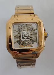 Cartier Santos Skeleton Gold 40mm