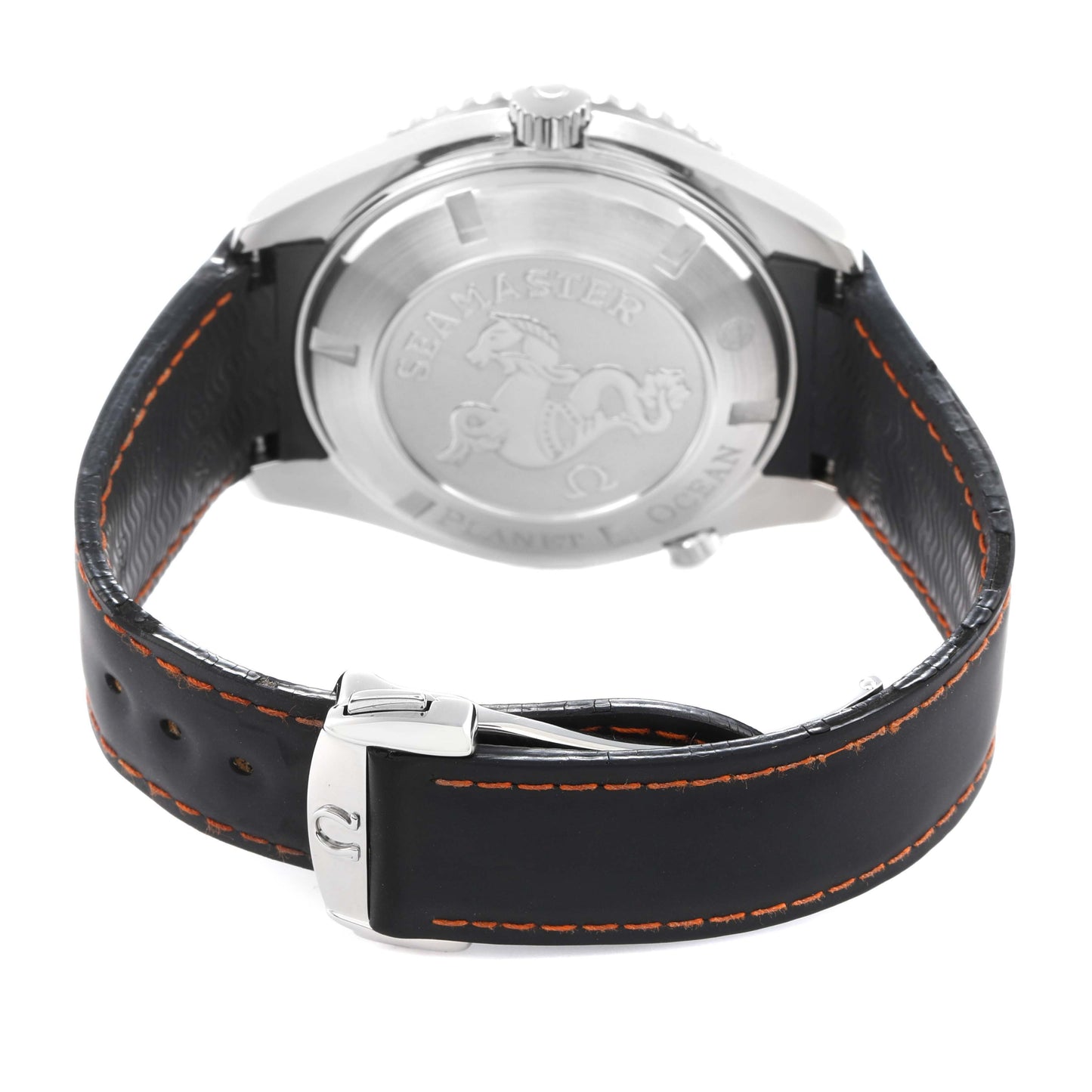 Seamaster Planet Ocean XL Orange Numbers Mens Watch 2900.51.82 45,5mm