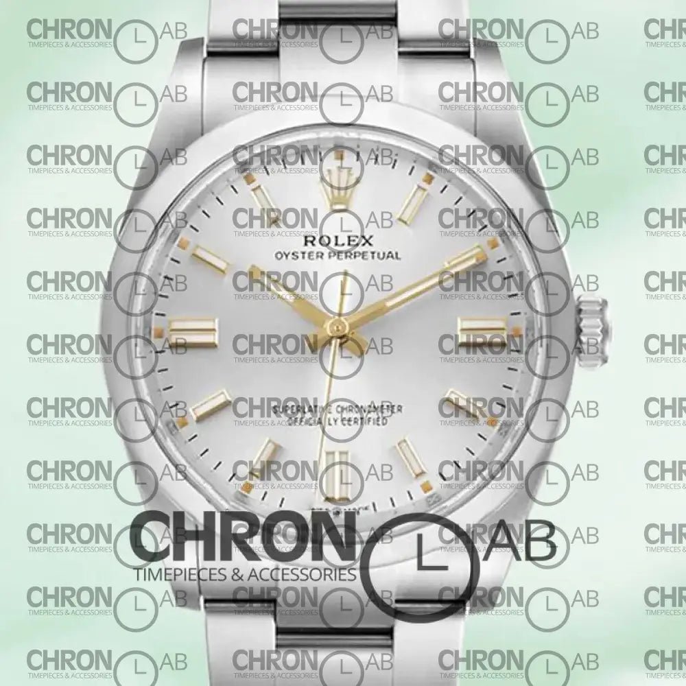 Oyster Perpetual 31mm M124300-0001 Unisex Oyster Bracelet Silver Dial Clone Watches