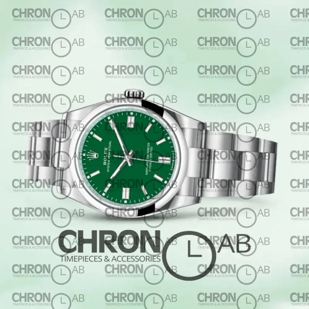 Oyster Perpetual 31mm M124300-0005 Unisex Green Dial Oyster Bracelet Clone Watches